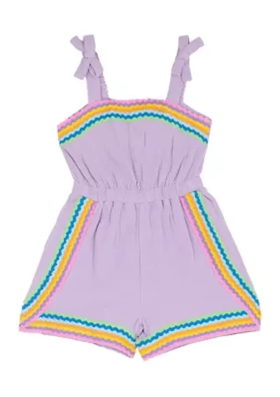 Girls 4-6 Ricrac Romper