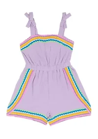 Girls 4-6 Ricrac Romper
