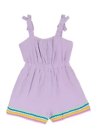 Girls 4-6 Ricrac Romper