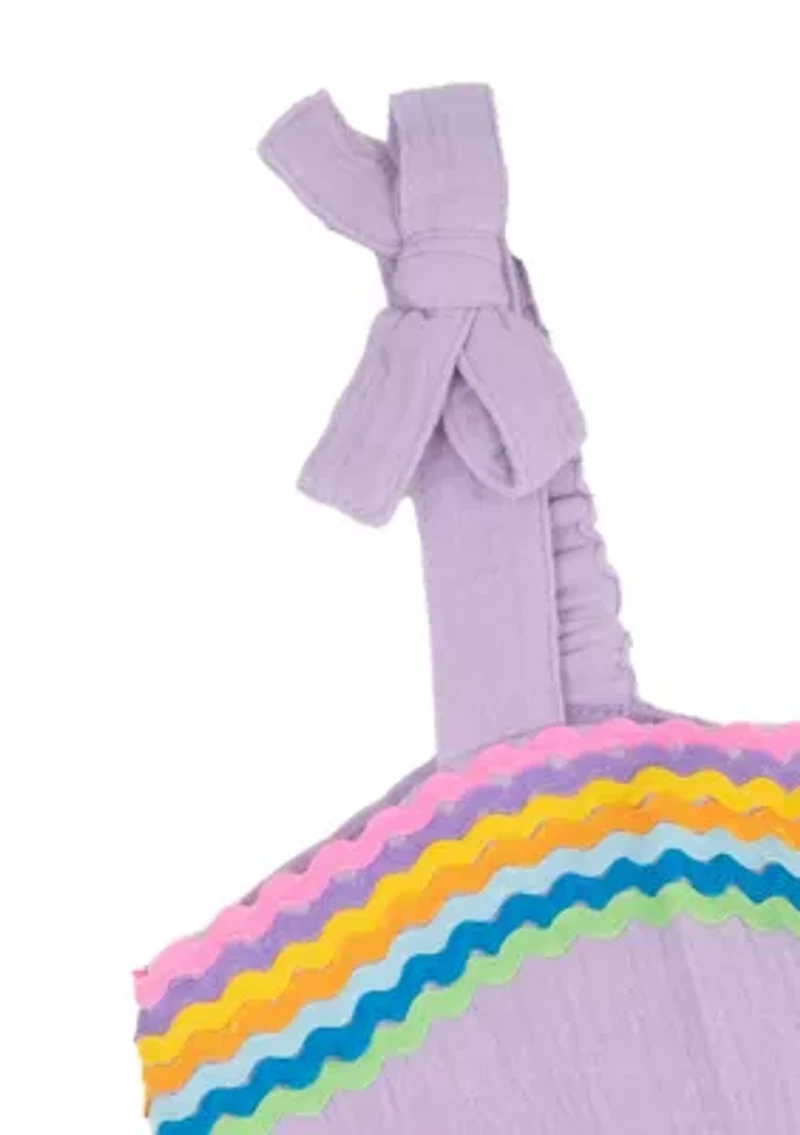 Girls 4-6 Ricrac Romper