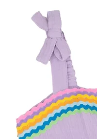 Girls 4-6 Ricrac Romper