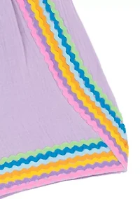 Girls 4-6 Ricrac Romper