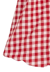 Girls 4-6x Gingham Smocked Bodice Dress