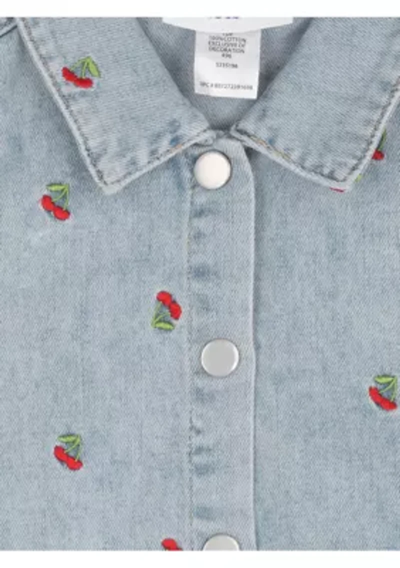 Girls 4-6 Gingham Skort Set