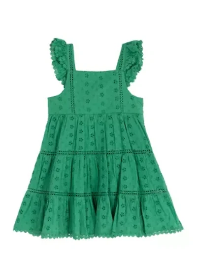 Girls 4-6 Floral Eyelet Set