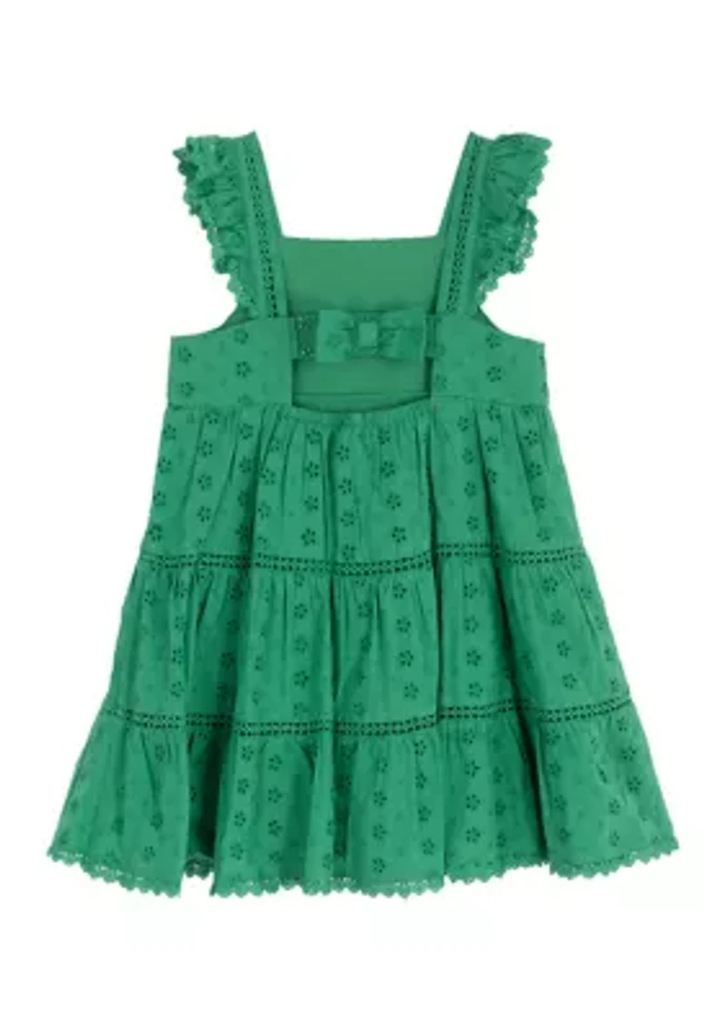 Girls 4-6 Floral Eyelet Set