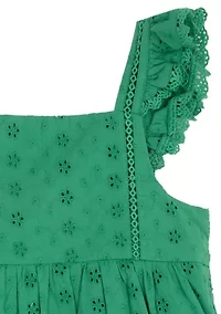 Girls 4-6 Floral Eyelet Set