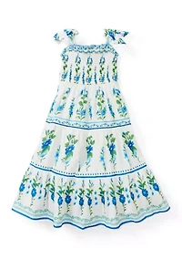 Girls 4-6 Tropical Printed Maxi Dress
