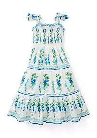 Girls 4-6 Tropical Printed Maxi Dress