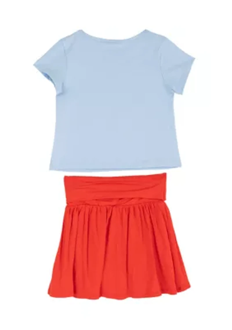 Girls 4-6 Cherry Skort Set