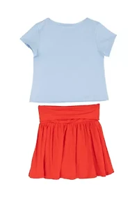 Girls 4-6 Cherry Skort Set
