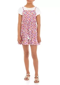 Girls 7-16 Printed Challis Jumper Set