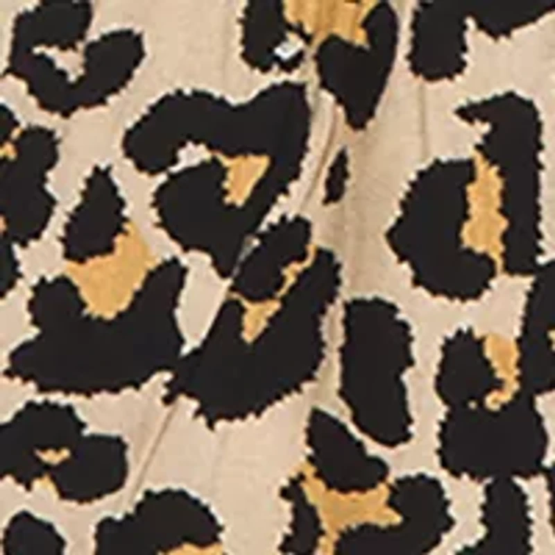 Girls 4-6x Knit Top to Cheetah Printed Paper Bag Shorts Set
