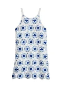 Girls 7-16  Crochet Mini Dress