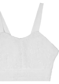 Girls 7-16 Crochet Tie Back Maxi Dress