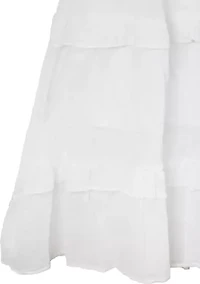 Girls 7-16 Crochet Tie Back Maxi Dress