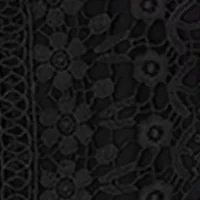 Girls 7-16 Crochet Knit Gauze Dress