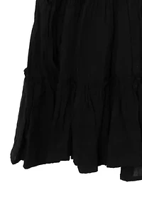 Girls 7-16 Crochet Knit Gauze Dress