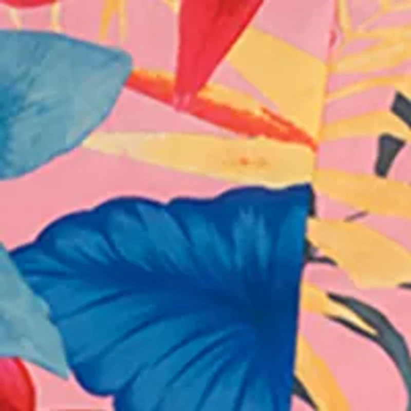 Girls 7-16 Sleeveless Tropical Print Maxi Dress