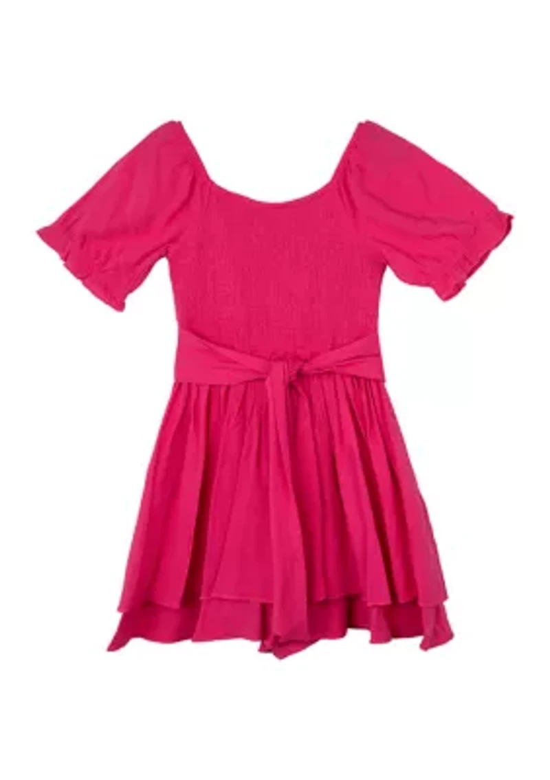Girls 7-16 Ruched Romper