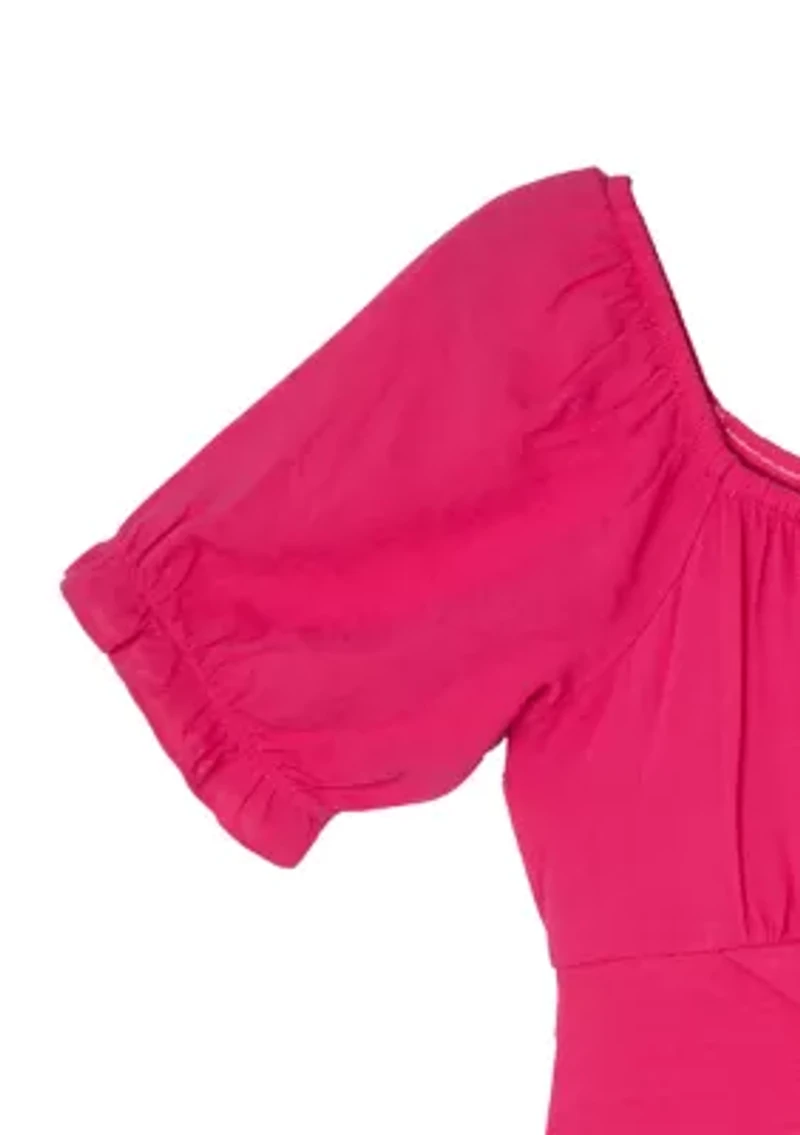 Girls 7-16 Ruched Romper