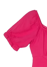Girls 7-16 Ruched Romper