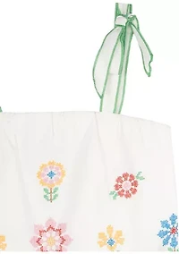 Girls 7-16 Floral Printed Top and Shorts Set