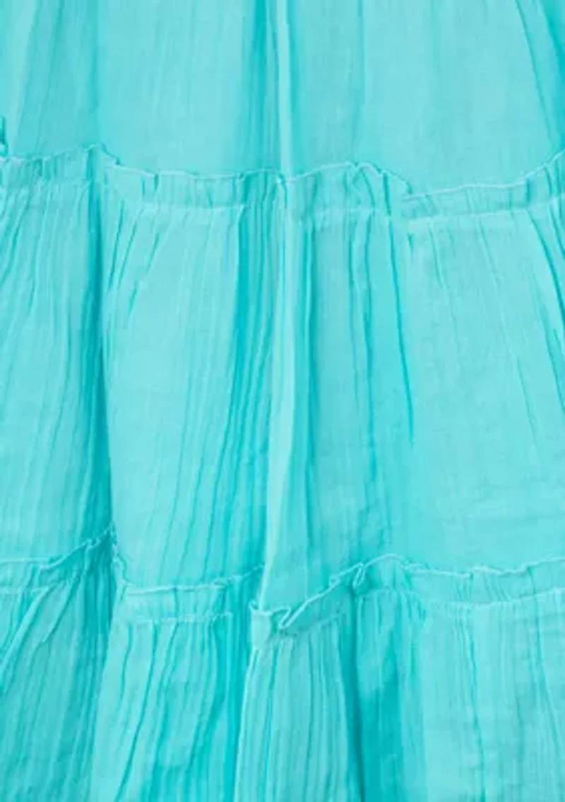 Girls 7-16 Sleeveless Tie Strap Maxi Dress