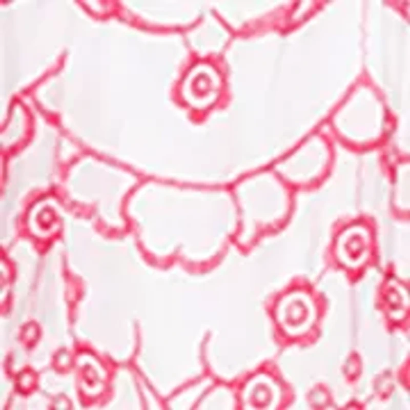 Girls 7-16 Eyelet Printed Maxi Dress
