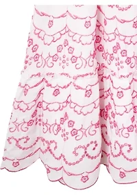 Girls 7-16 Eyelet Printed Maxi Dress