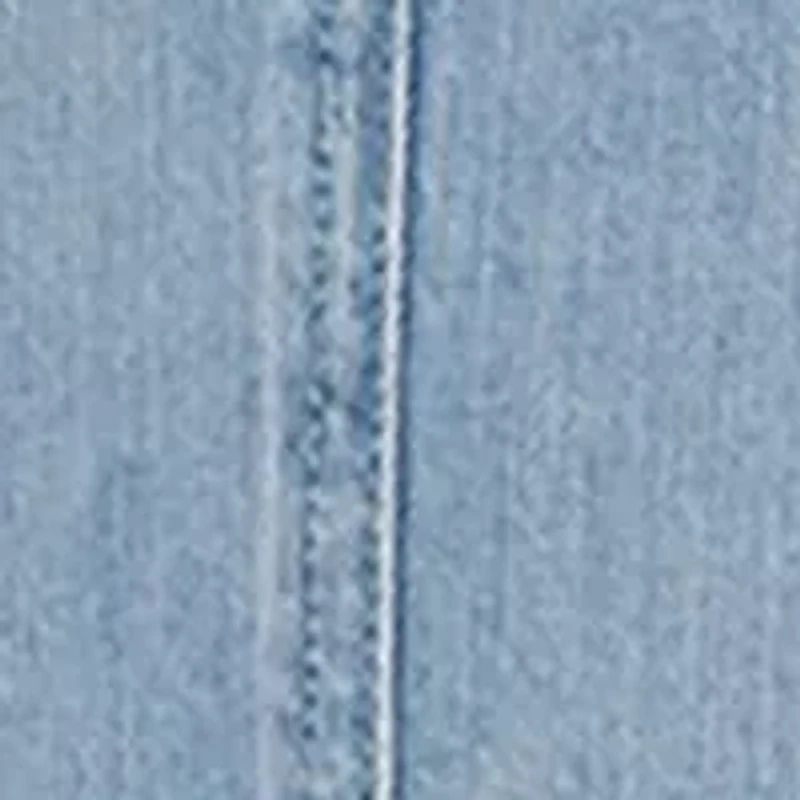 Girls 7-16 Denim Dress with Tiered Skirt