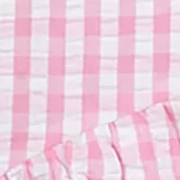 Girls 7-16 Gingham Top and Skort Set