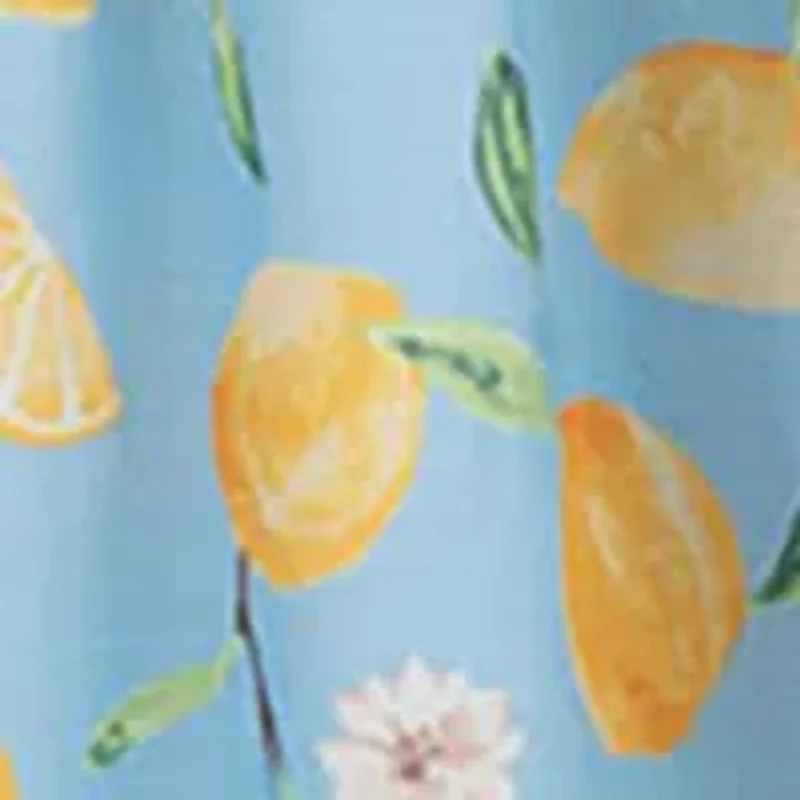 Girls 7-16 Lemon Print Smock Dress