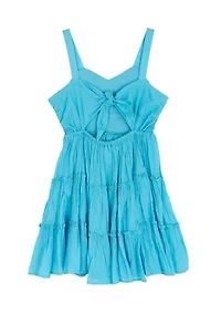 Girls 7-16 Gauze Tiered Dress