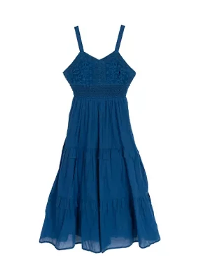 Girls 7-16 Gauze Maxi Dress