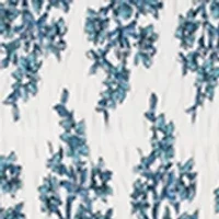 Girls 7-16 Block Print Smocked Dress