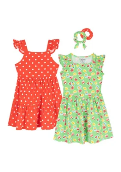 Girls 7-16 Fruit Dress Set