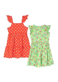 Girls 7-16 Fruit Dress Set