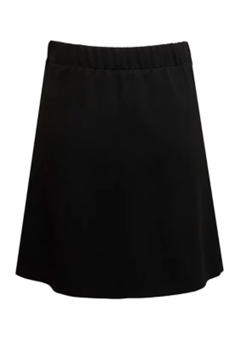 Girls 7-16 Black Ring Skirt