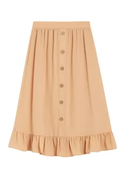 Girls 7-16 Solid Maxi Skirt