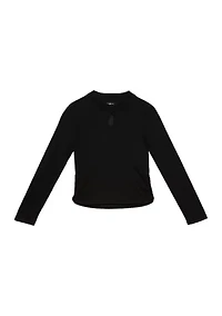 Girls 7-16 Mock Neck Top