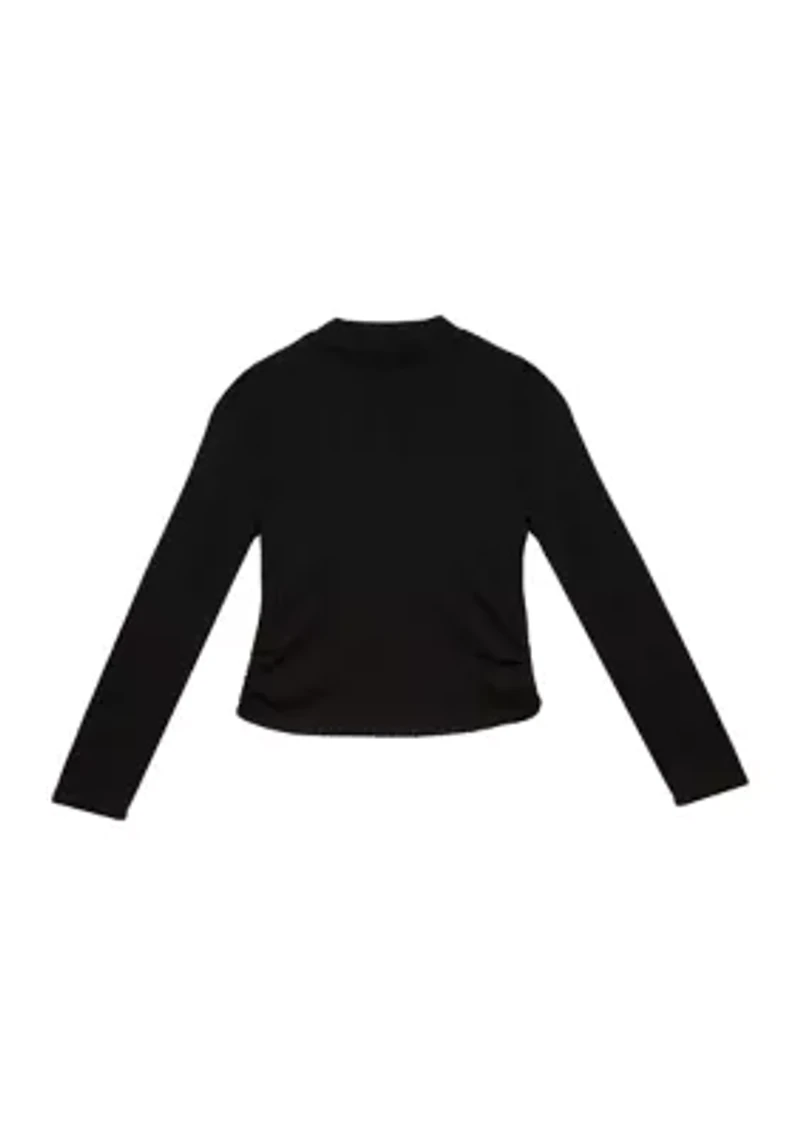 Girls 7-16 Mock Neck Top