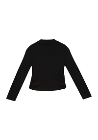 Girls 7-16 Mock Neck Top