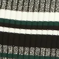 Girls 7-16 Metallic Stripe Sweater Knit Dress