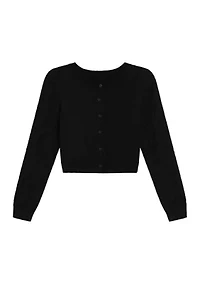 Girls 7-16 Metallic Cardigan