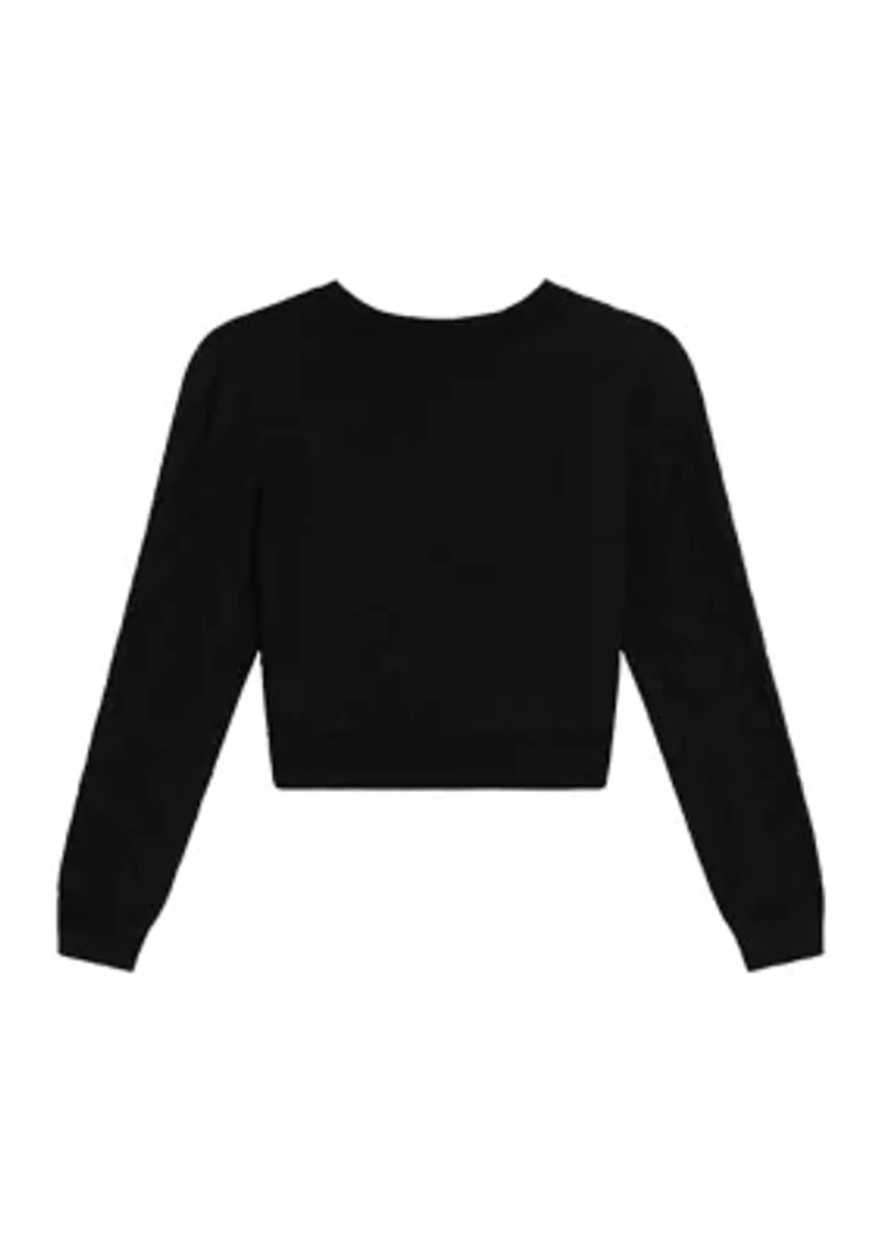 Girls 7-16 Metallic Cardigan