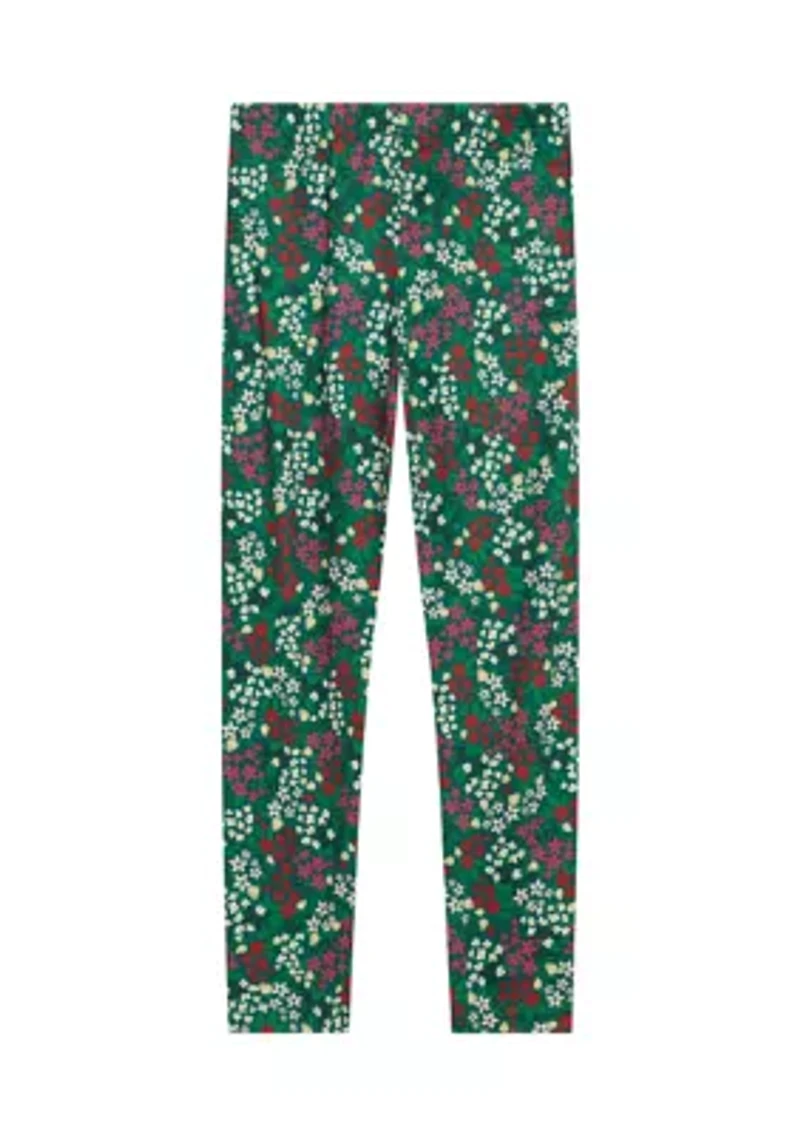 Girls 4-6x Yummy Floral Printed Knit Leggings
