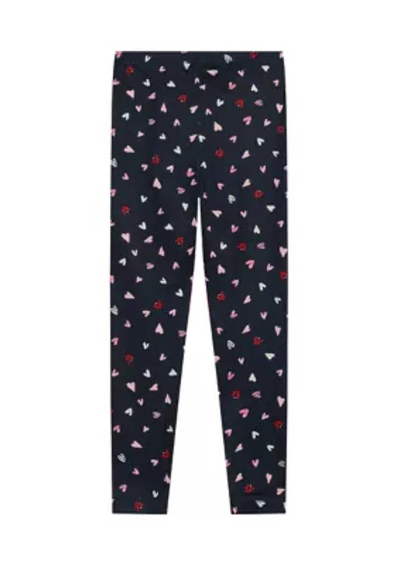 Girls 4-6x Yummy Floral Printed Knit Leggings