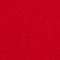 Girls 7-16 Printed Heart Pointelle Top