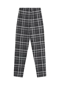 Girls 7-16 Plaid Printed Pants